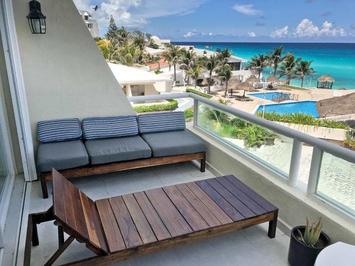 Apartment On The Beach With Terrace Ocean View, Brisas Cancun 01 By Beach & Ocean Apartments 外观 照片