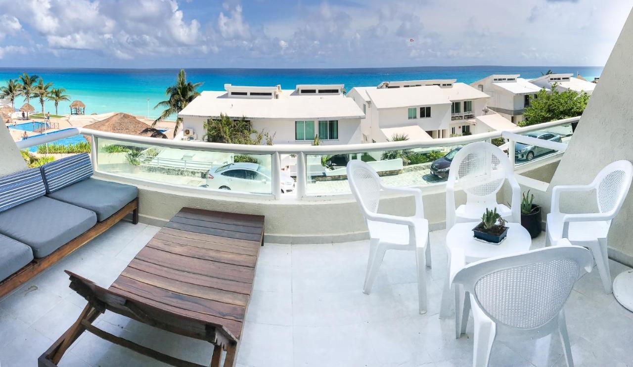 Apartment On The Beach With Terrace Ocean View, Brisas Cancun 01 By Beach & Ocean Apartments 外观 照片
